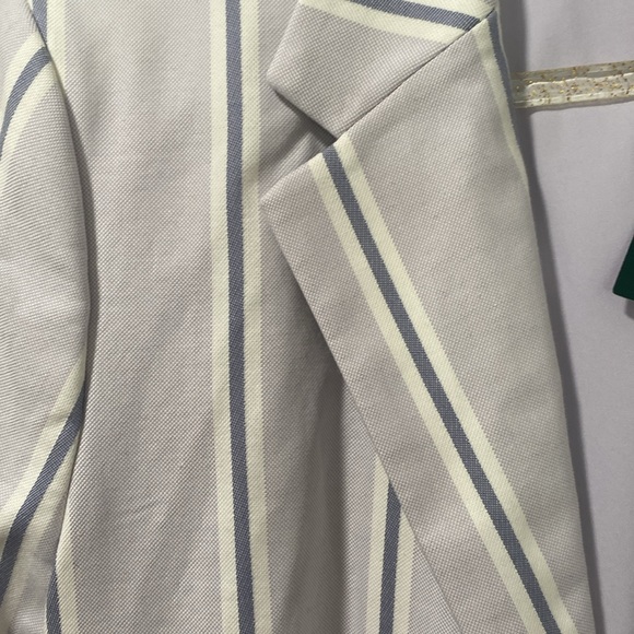 🆕Ralph Lauren Lauren Striped Blazer In Lavender Multi. Size 16 - Picture 7 of 12